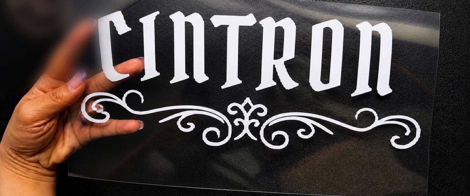 Custom cut vinyl decal